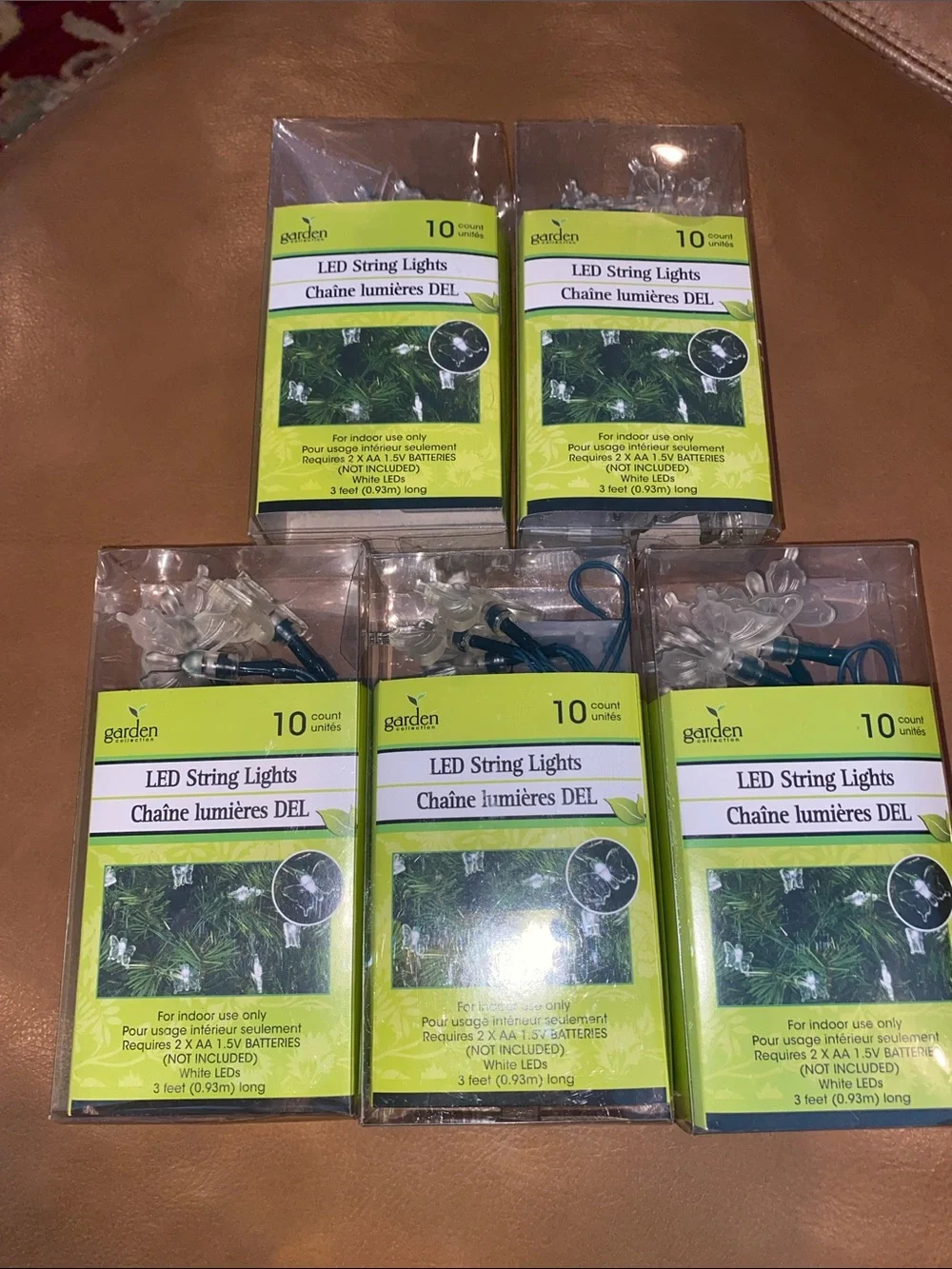 Butterfly LED String Lights Set of 5 NEW